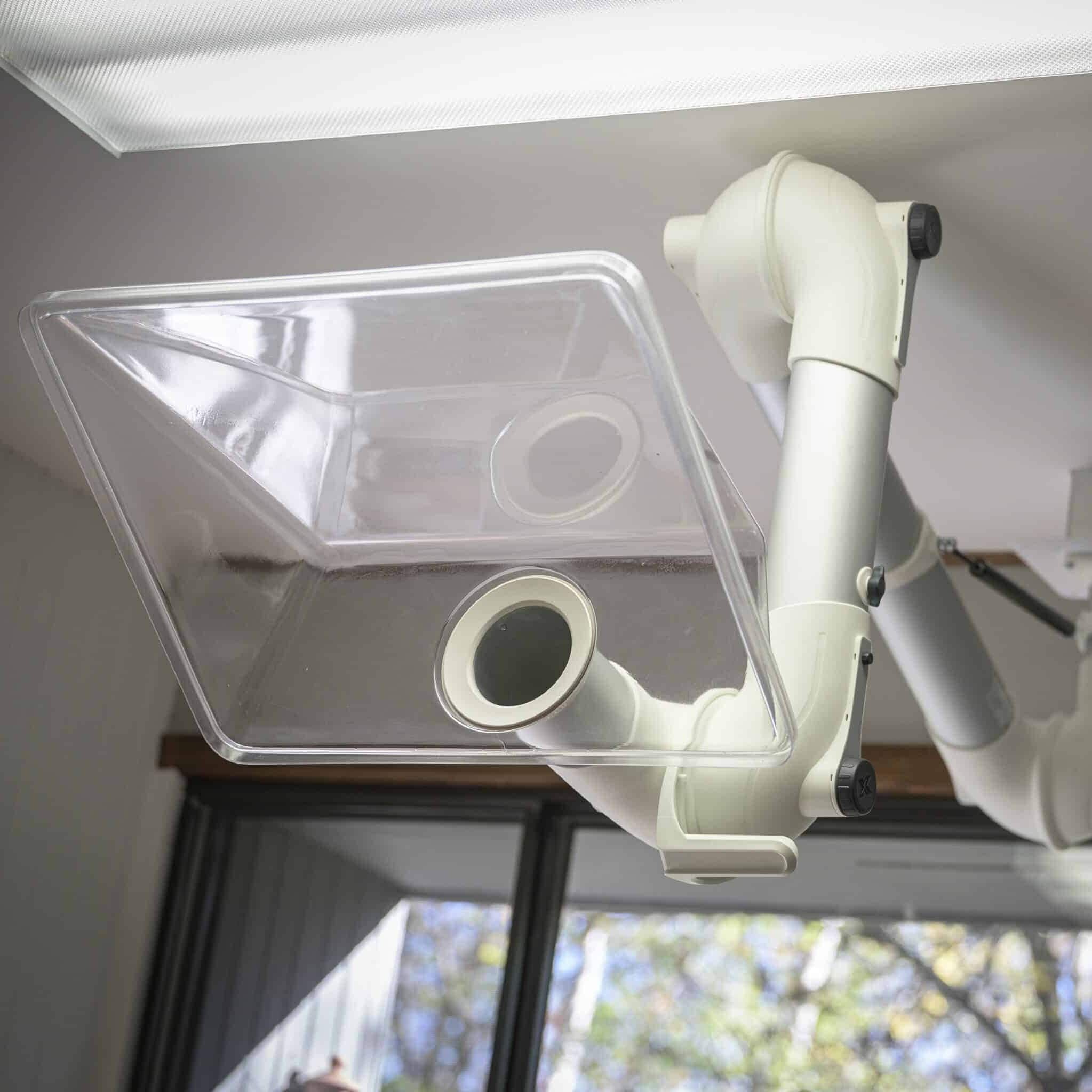 The Ventulus 300 series' square hood customization option